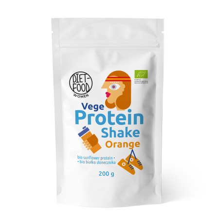 Shake proteic vegan cu aroma de portocale 200g Diet-Food