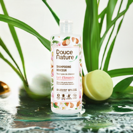 Sampon fără sulfați natural cu lapte de migdale - toate tipurile de par