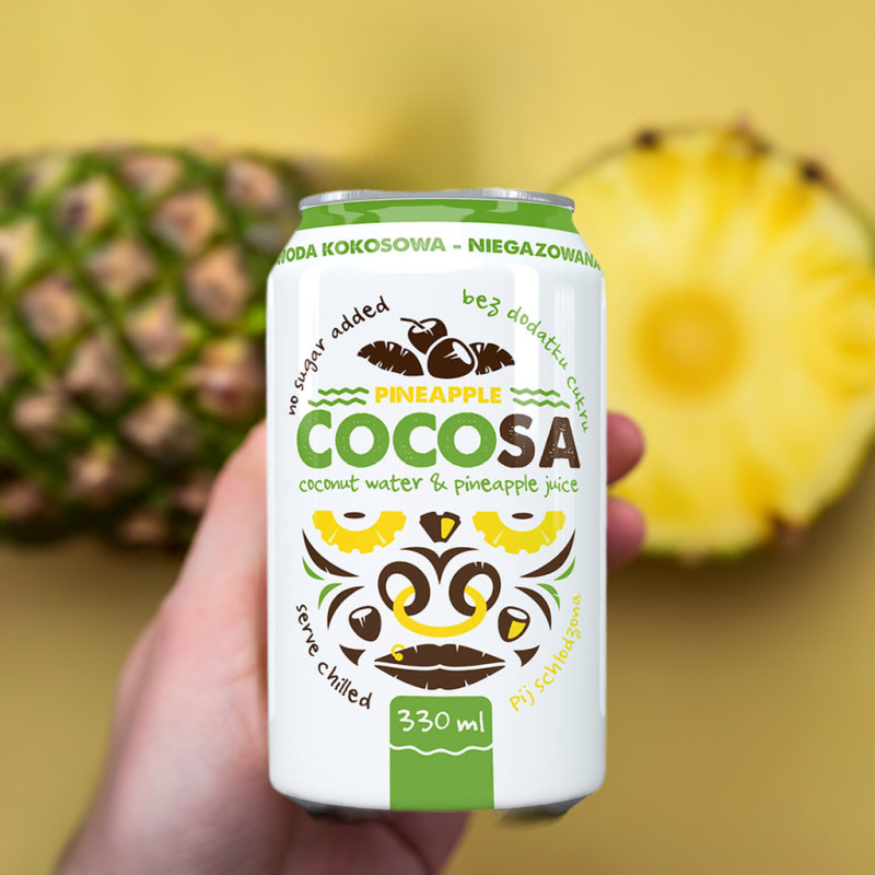 Cocosa Ananas - apa de cocos naturala cu ananas 330ml