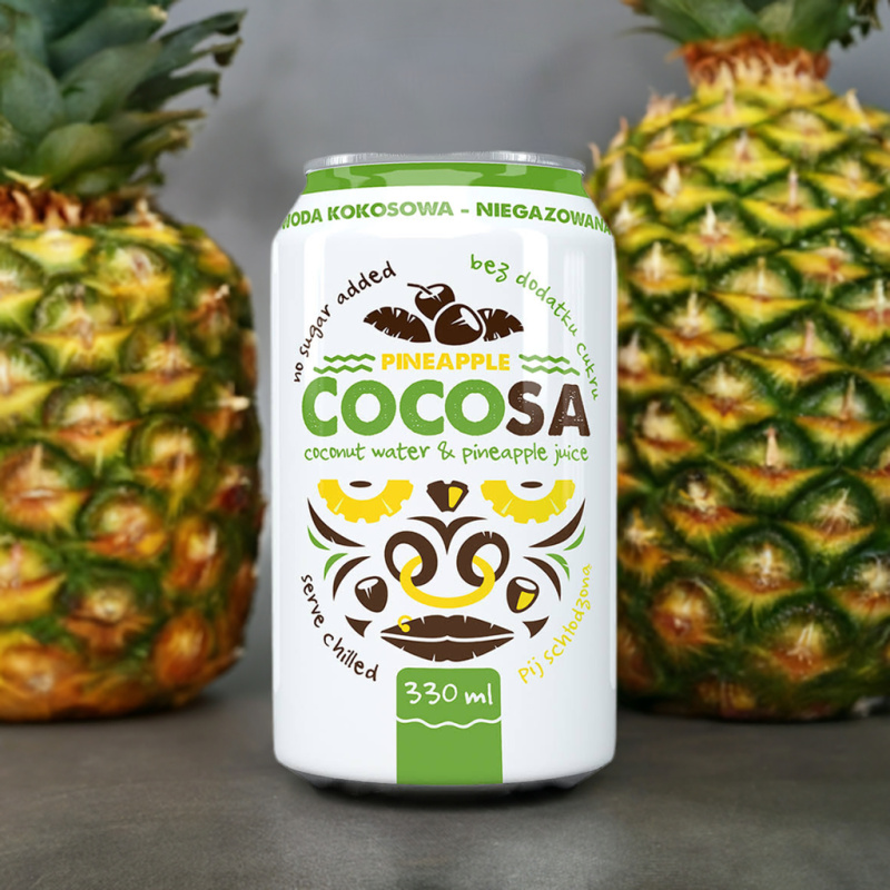 Cocosa Ananas - apa de cocos naturala cu ananas 330ml