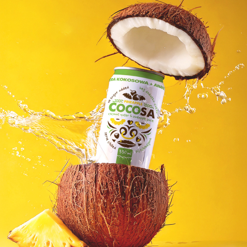 Cocosa Ananas - apa de cocos naturala cu ananas 330ml